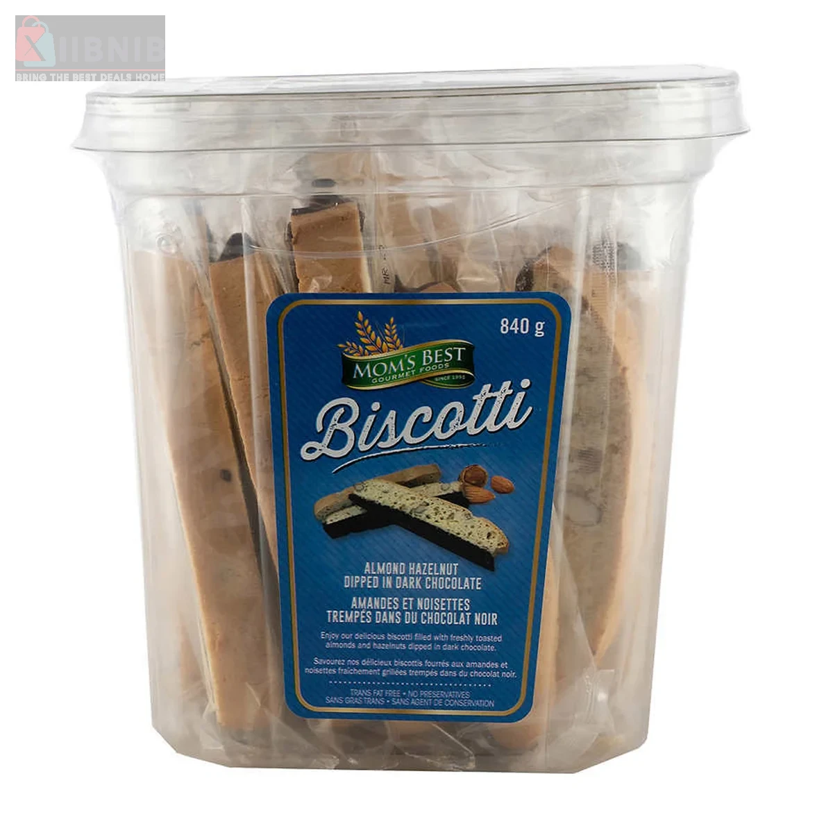 Mom  Be t Almond Hazelnut Dark Chocolate Bi cotti – Food & Beverage  | XIIBNIB