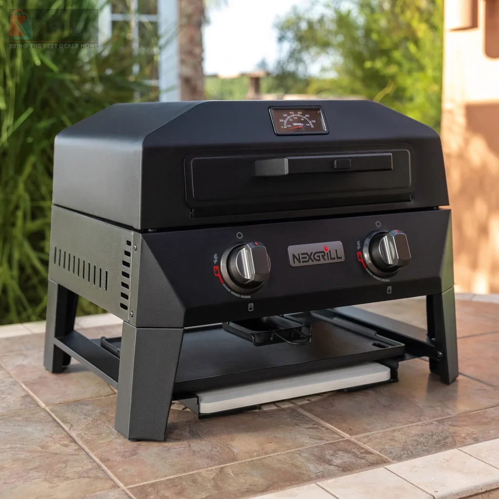 Nexgrill Fortre  4-in-1 Portable Grill with Pizza Stone – BBQ  & Outdoor Cooking | XIIBNIB