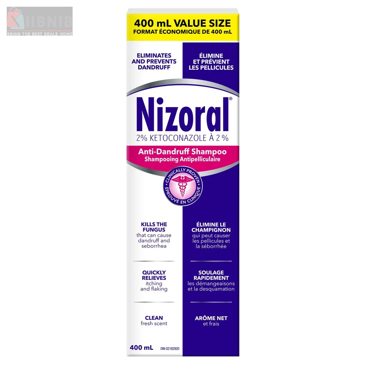 Nizoral Anti-Dandruff Shampoo 400ML – Health & Wellne  | XIIBNIB