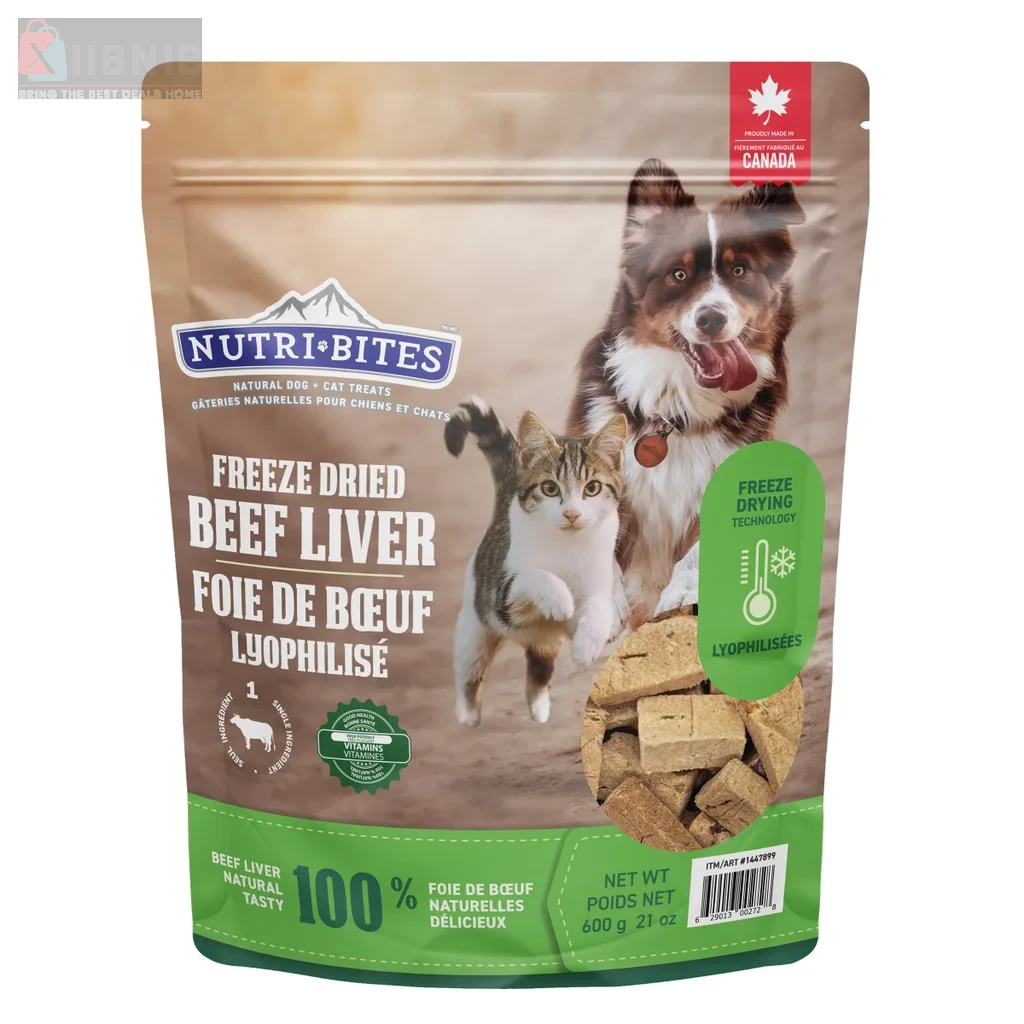 Nutribite  Freeze Dried Beef Liver 600g – Dog Treat  & Chew  | XIIBNIB
