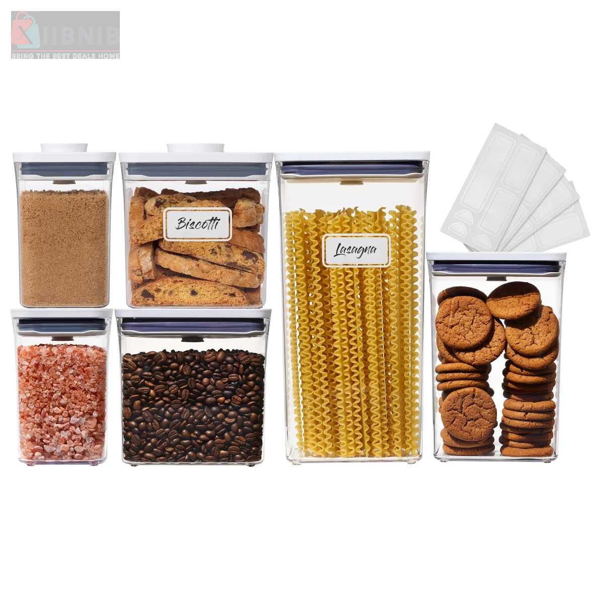 OXO SoftWork  POP Container Set, 6-piece – Storage & Kitchen Organization | XIIBNIB