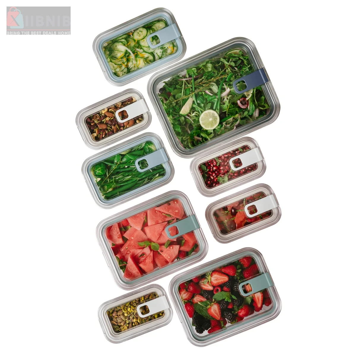 Pullbox Tritan Food Storage Set, 18-piece – Storage & Kitchen Organization | XIIBNIB