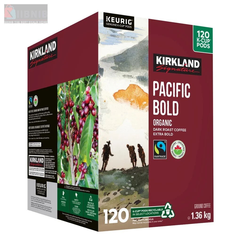 Kirkland Signature Organic Pacific Bold K-Cup Pod , 240-Count – Bulk Coffee & Tea | XIIBNIB