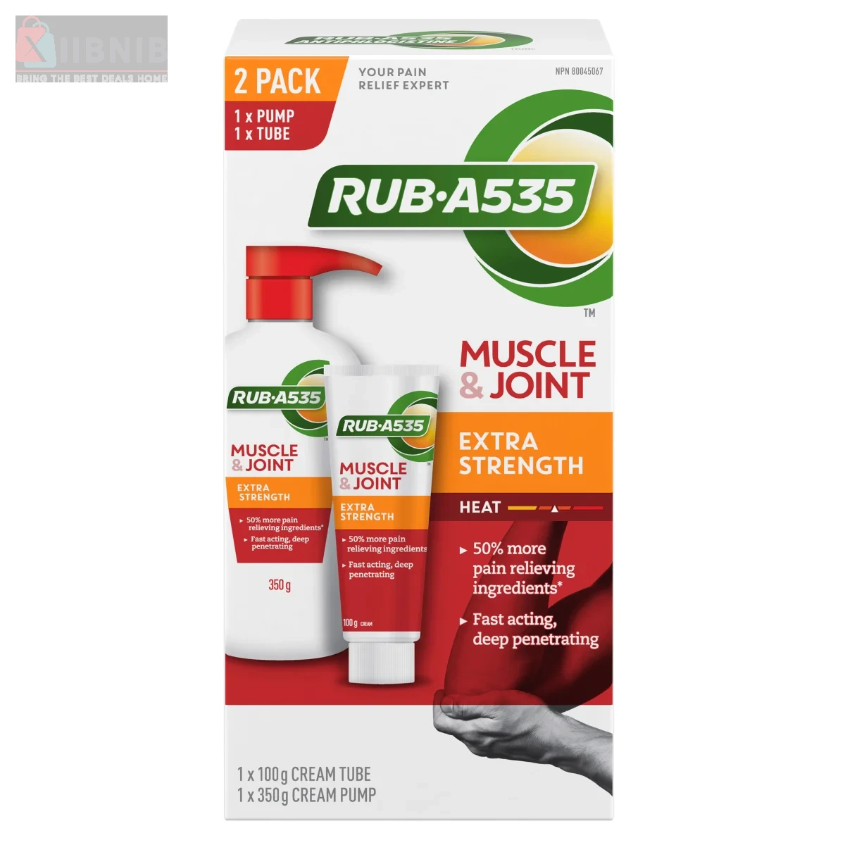 Rub Mu cle & Joint Extra Strength Heating Cream, 350 g + 100 g – Health & Wellne  | XIIBNIB