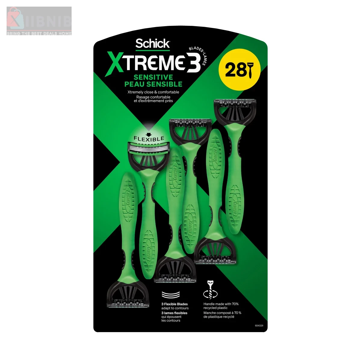 Schick Xtreme3 Sen itive Skin Di po able Razor , 28-count – Razor  & Grooming | XIIBNIB