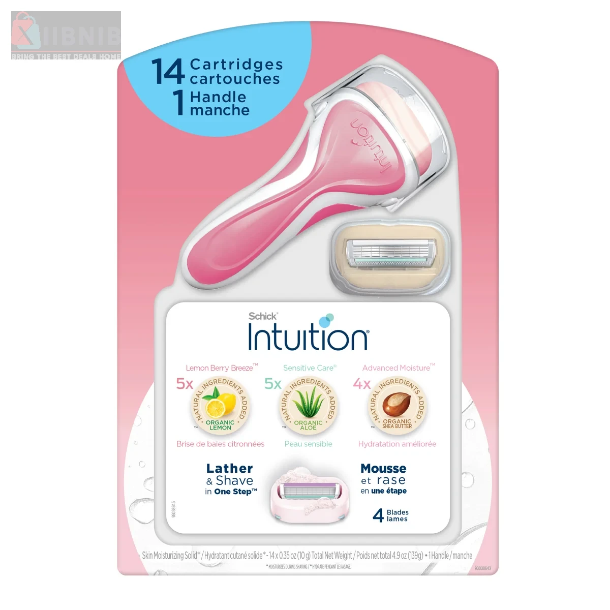 Schick Intuition Razor & Refill Variety Pack, 14 Cartridge  – Razor  & Grooming | XIIBNIB