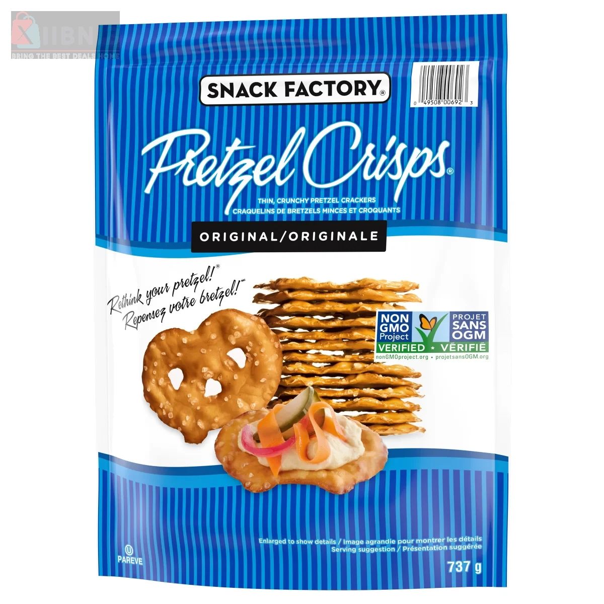 Snack Factory Pretzel Cri p  Original Pretzel Cracker  – Grocery & Hou ehold | XIIBNIB