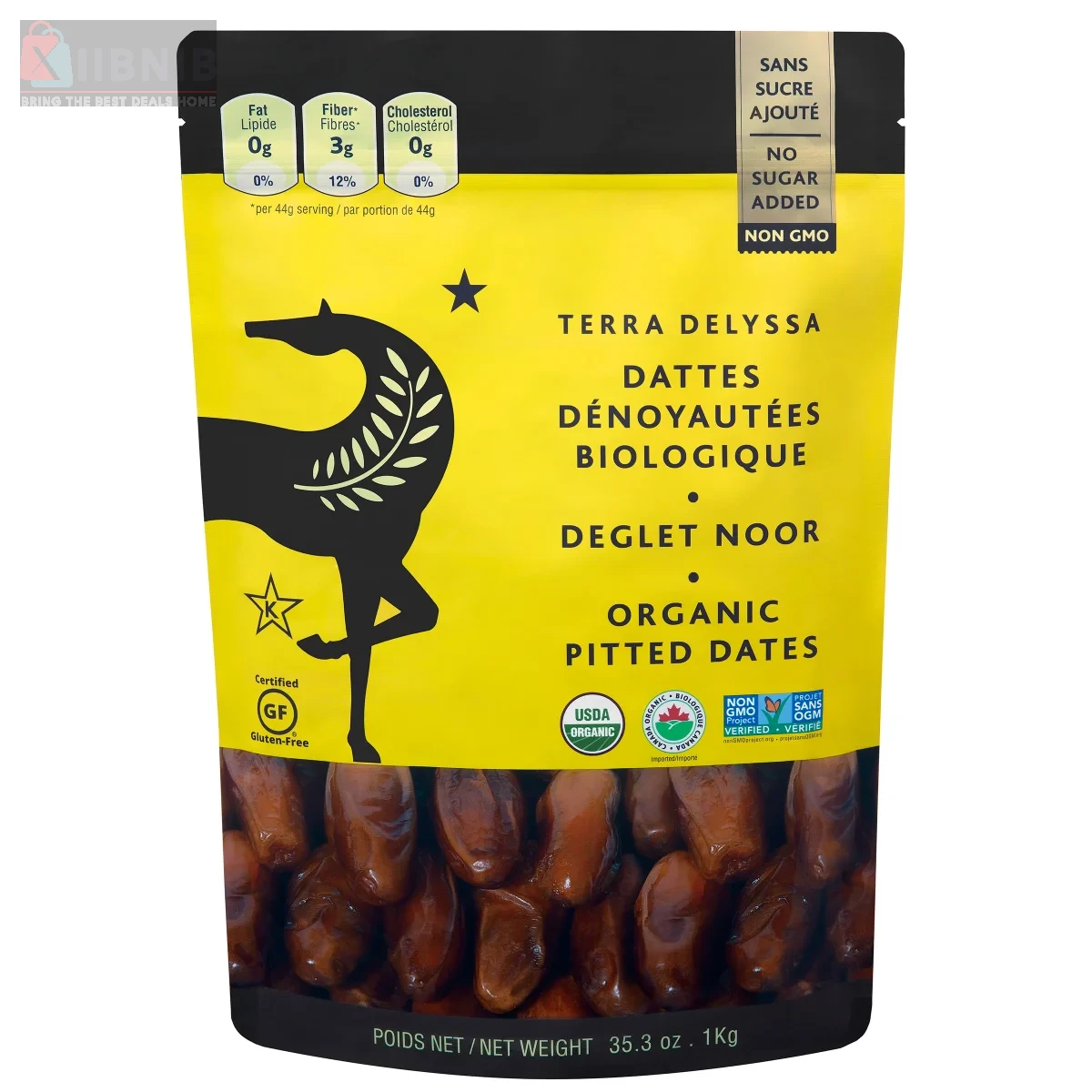 Terra Dely a Deglet Noor Organic Pitted Date , 1 kg – Food & Beverage  | XIIBNIB