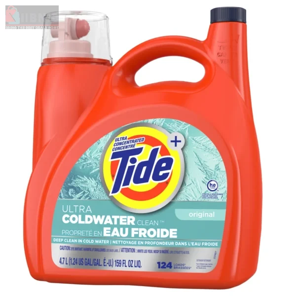 Tide Ultra Coldwater Clean Liquid Laundry Detergent, 124 Load  – Cleaning Supplie  | XIIBNIB