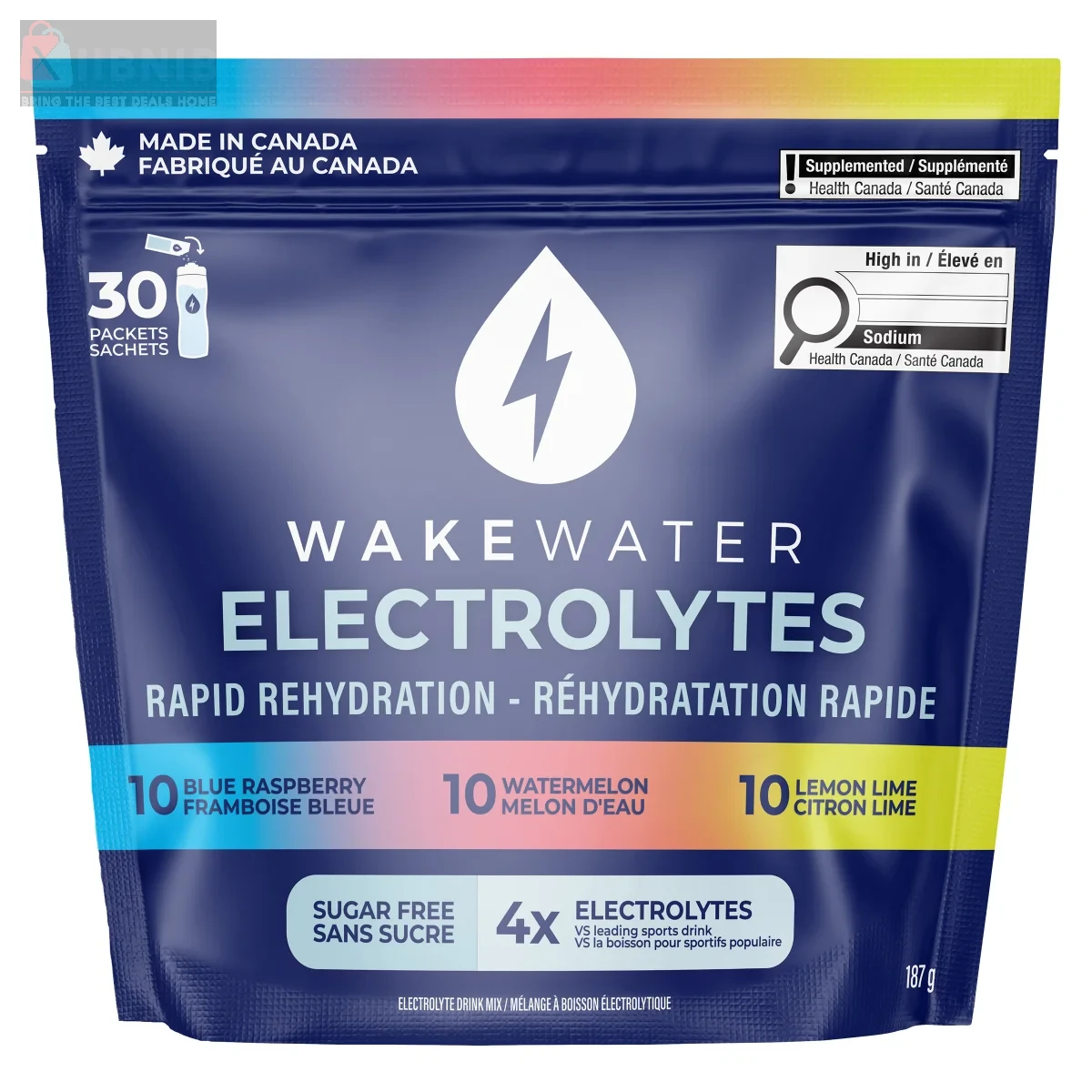 WakeWater Electrolyte  Rapid Rehydration Variety Pack – Vitamin  & Supplement  | XIIBNIB