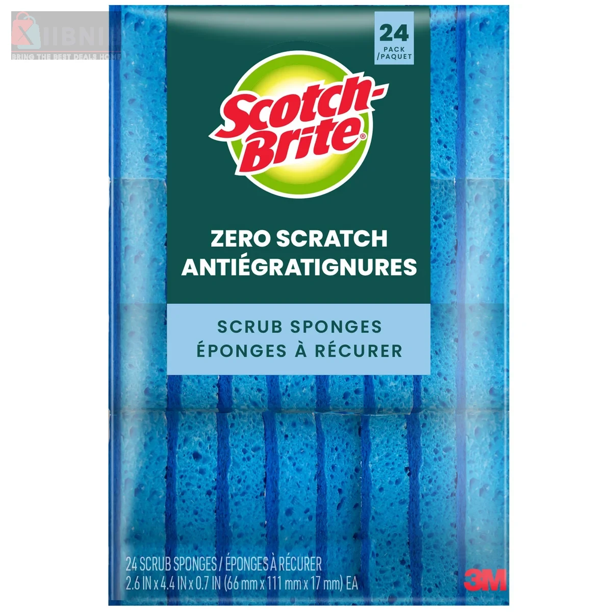 Scotch-Brite Zero Scratch Scrub Sponges Scotch-Brite Zero Scratch Scrub Sponge 24PK – Cleaning Supplie | XIIBNIB