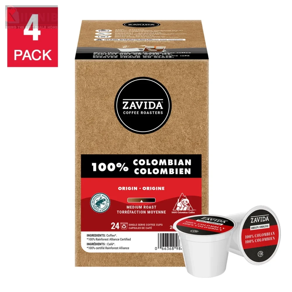 Zavida Colombian Coffee K-Cup Pod , 96-Count – Coffee Pod  & K-Cup  | XIIBNIB