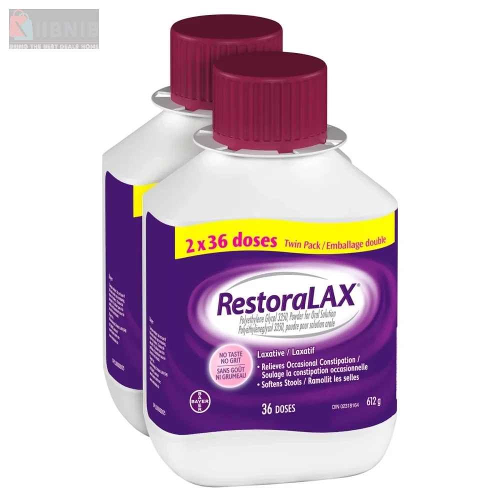 Re toraLAX Laxative PEG 3350 Relief, 2 x 36 Do e  – Dige tive Health | XIIBNIB