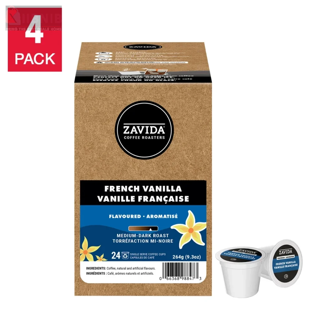 Zavida French Vanilla Coffee K-Cup Pods Zavida French Vanilla Coffee K-Cup Pod , 96-Count – Coffee Pod & K-Cup | XIIBNIB